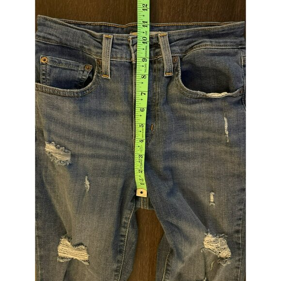 Levi's 726 Flare Distressed Ripped Jeans Size 27 - Picture 10 of 11